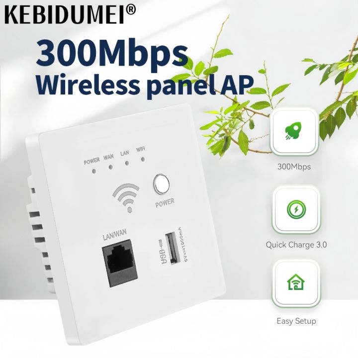 300Mbps 2.4Ghz WIFI Router Wireless WiFi Socket RJ45 AP Relay Smart USB ...