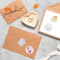 500PCS Sanrio Sweating Sticker Round Seal Sticker Self-adhesive Label Children's Cartoon Roll Roll Sticker.