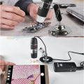 Usb Digital Microscope 8 Led HD 1600X Magnifier with Stand. 