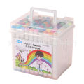 Child's color box marker double-ended art painting 24 36 48 60 80 color oily watercolor pen set. 