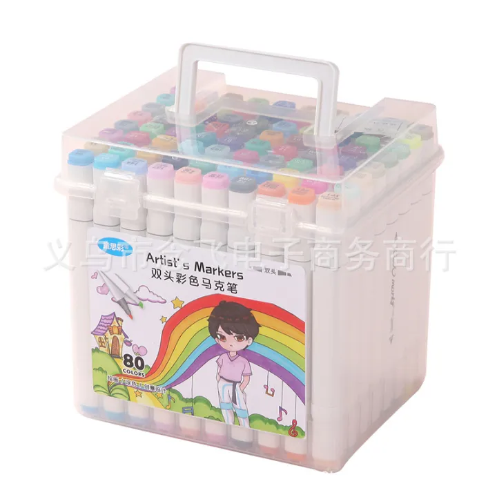 Child's%20color%20box%20marker%20double-ended%20art%20painting%2024%2036%2048%2060%2080%20color%20oily%20watercolor%20pen%20set%20-%20Image%205