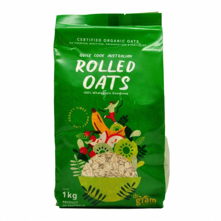 Dr. Gram Organic Rolled Oats - 1Kg