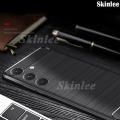 Phone Case for Samsung Galaxy A25 Back Cover Soft Phone Cover Brushed Carbon Fiber Texture Cover Cases Casing Hp for Samsung A25 Cover Cases Wire Drawing Back Cover.
