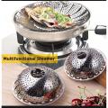 Multifunctional Stainless Steamer Food Strainer or momo or chicken  lotus steamer (23 cm). 