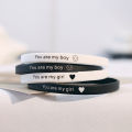 Original trendy brand sports men's and women's silicone bracelets, simple personality, student hip-hop hip-hop letters, rubber couple wristbands. 