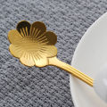 Teaspoon Set of 8 Teaspoons Coffee Tea Spoon Sugar Spoon Stainless Golden.