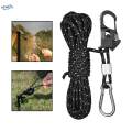 4mm Tent Guy Rope with Pulley with Self Locking Adjuster for Backpacking. 