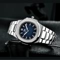 Men Luxury Stainless Steel Watch Calendar Date Quartz Wrist Watch Watches For Man Business Luminous Clock Relogio Masculino 2022.