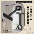 Ceiling Mounted Curtain Rod Brackets, Heavy Duty Ceiling Bracket.