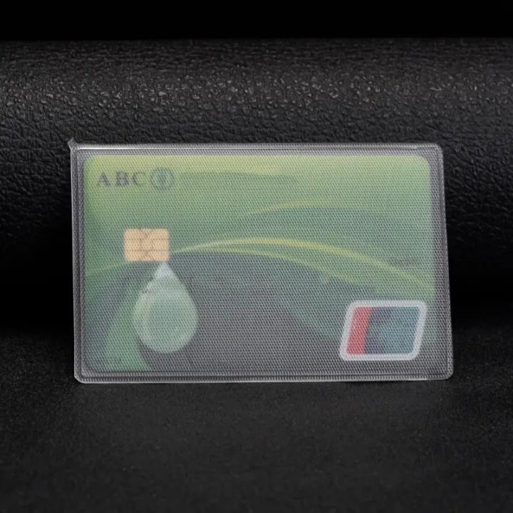 10pcs%20Waterproof%20Transparent%20Card%20Holder%20PVC%20Frosted%20Anti-magnetic%20Card%20Cover%20Business%20Credit%20ID%20Cards%20Card%20Protector%20Sleeves%20-%20Image%208
