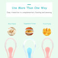 HelloKimi 3pcs Baby Feeding Spoons Silicone Spoon Set Training Tableware Kids Spoons Training Spoons Baby Feeding Soft Head Spoons Cutlery Set with Storage Box.