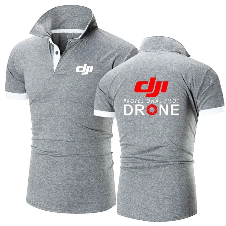 Dji%20Professional%20Pilot%20Drone%20Printed%20Summer%20Men's%20Polo%20Shirt%20Casual%20High%20Quality%20Cotton%20Short%20Sleeves%20Classic%20Tops%20T-shirts%20-%20Image%203
