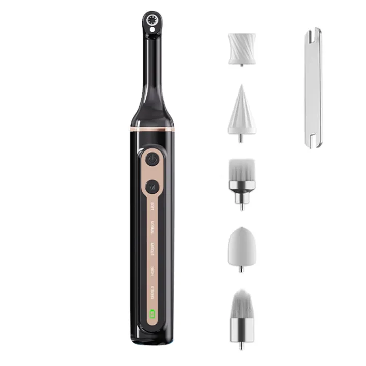 Cleaning Tool Set with 5 Brush Heads-Electric Tooth Polisher Set for ...