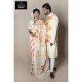 Shari And Punjabi Couple Dress For Stylish Couple Combo Dress In Cheep Prise And Most Quality full Package For Man And Women Combo Couple Dress.