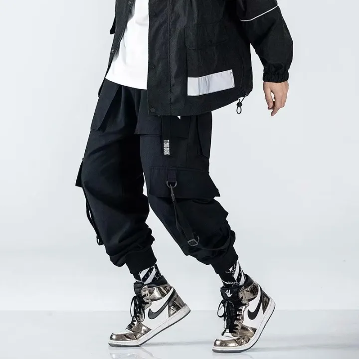 Techwear%20Ribbons%20Hop%20Tactical%20Cargo%20Pants%20Men's%20Casual%20Letter%20Embroidery%20Streetwear%20Dance%20Sport%20Pencil%20Pants%20Male%20Trousers%20-%20Image%206