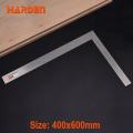 Harden 40x60cm Stainless steel Universal Angle square ruler with metric and inch scale Professional Steel Carpenter 580736.