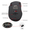 T67 Wireless Mouse 6 Keys Mute Office Gaming Mouse Ergonomic Silent 2.4G Mice With Adjustable DPI For PC. 
