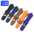 Compatible with Mike Coles MK watch with rubber strap, men's convex strap, watch accessories, silicone strap. 