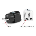 Universal EU Plug Adapter International AU US UK To EU Euro KR Travel Adapter Electrical Plug Converter wer Socket. 