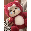 Internet celebrities disguise strawberry bears plush dolls and transform into Lily bear dolls for birthdays, Christmas gifts, and Valentine's Day.