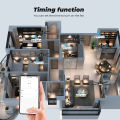 SMATRUL - WiFi Fan Ceiling Touch Switch - Timer Control Regulator Switch - 110 220V - work for Alexa/Google Home.