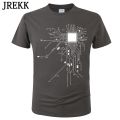 CPU Processor Circuit Diagram T Shirt Men Summer Cotton T-shirt Men's Funny Tops Fashion Tees Homme Brand UniClothes C99. 