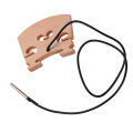 Pickup Violin Maple Bridge, Sensitive Wooden 4/4 Violin Bridge Piezo for Preamplifier.