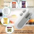 2IN1 Mini Sealing Machine USB Rechargable Bag Sealer and Cutter Machine.
