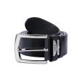 Black Leather Formal Belt For Men.