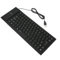 HXSJ 85 Keys Flexible Keyboard USB Interface Foldable and Portable Dustproof Waterproof Quiet. 