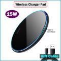 15W Fast Charger for Motorola Edge 40 50 Pro 30 Ultra 50 Neo Moto Edge 2023 2024 Charging Pad with USB Cable.
