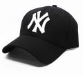 2 Pcs Gorgeous Black and White NY Curved Cap for Boys. 