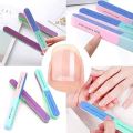 Nail Polishing Tools 6 Sided Long Straight Round Nail Buffer Sanding File for DIY Beauty 1 pc.