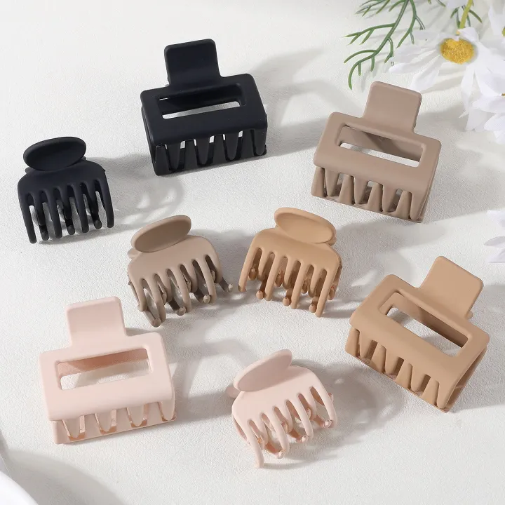 8PCS%20Medium%20Hair%20Claws%20for%20Women%20Girls%20Claw%20Clips%20for%20Thin%20Hair%20Lady%20Hairpins%20Matte%20Jaw%20Clip%20Headwear%20Women%20Hair%20Accessories%20-%20Image%202