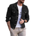 Men's Jacket 2023 New Mens Denim Jacket Slim Fit Fashion Casual Pocket Jacket Coat Men Handsome Spring Autumn Classic Red Coat.