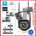 WIFI/LAN DUAL LANCE OUTDOOR CAMERA V10 4MP V380PRO IP CCTV SMART CAMERA 160 Degree Ultawide| WATERPROOF AUTO TRACKING PTZ CMOS SENSOR| CLEAR NIGHT VISION FULL COLOR HD AND MOTION DETECTOR.