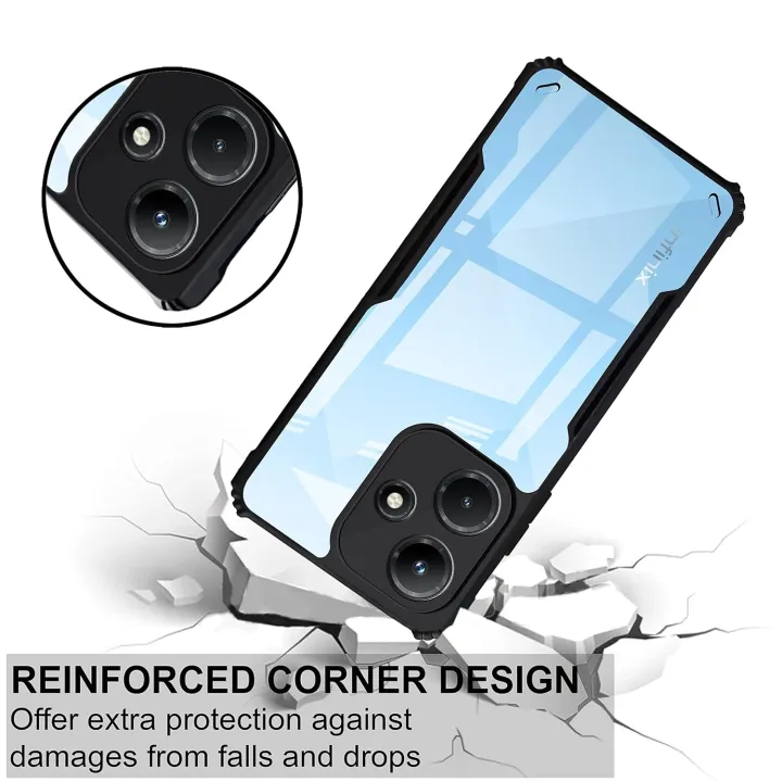 For%20Infinix%20Hot%2030i%20Mobile%20Cover%20Edge-Reinforced%20Shockproof%20Cushion%20Back%20Clear%20Hybrid%20Transparent%20Hard%20Cover%20Case%20-%20Image%202