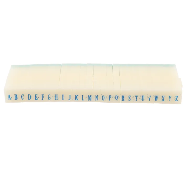 Detachable 26-Letters English Alphabet Plastic Stamp Set | Daraz.com.bd