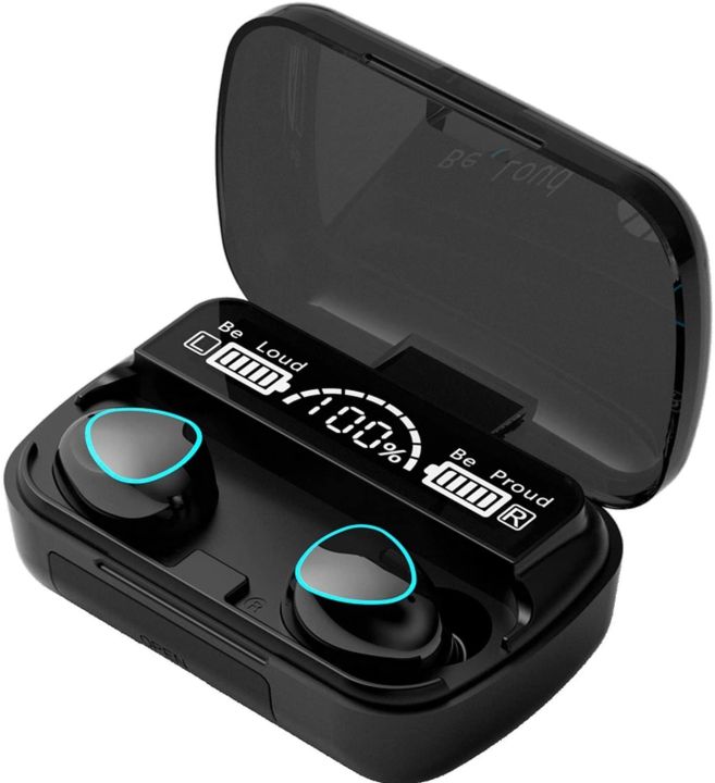 M10 Tws Wireless Earphone Touch Bluetooth Earplugs In The Ear Stereo Sport Headsets Cvc8.0 Noise Reduction Headphones With Digital Display Black Good Effect And Easy To Use - Bluetooth Headphone