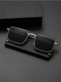 Square Metal Frame Sunglasses- Stylish Sunglass for Men. 