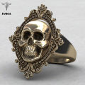 【Aesth Diary Store】EVBEA Ancient Skull Ring Big Ghost Men Boys Polishing Biker Rings for Women Jewelry. 