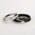 Y1UE 2Pcs Simple Angel Devil Open Matching Ring Set Angel Devil Open Ring For Couple. 
