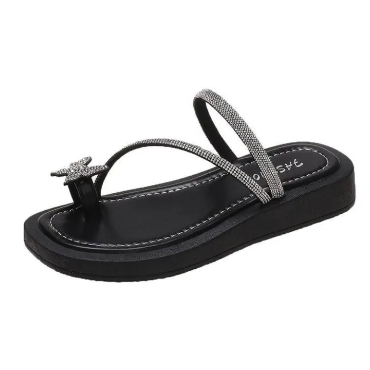 Platform%20Rhinestone%20Bowknot%20Toe%20Ring%20Slippers%20Women's%20Summer%20Outerwear%202024%20New%20All-Matching%20Slippers%20Stylish%20Beach%20Sandals%20-%20Image%204
