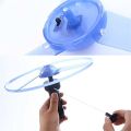 【Toy life hall】Funny Colorful Pull String UFO LED Flying Disc Kids Toy. 