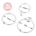 1PC 100% Real 925 Sterling Silver CBR Nose Piercing Septum Ring Silver Captive Bead Ring Cartilage Tragus Piercing Earrings 20G. 