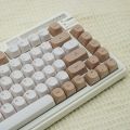 JCM MA Profile PBT Tiramisu Keycaps Alice Layout Dye-Sub Key Caps For Mechanical Gaming Keyboard ABM066 MX Switches Wooting. 