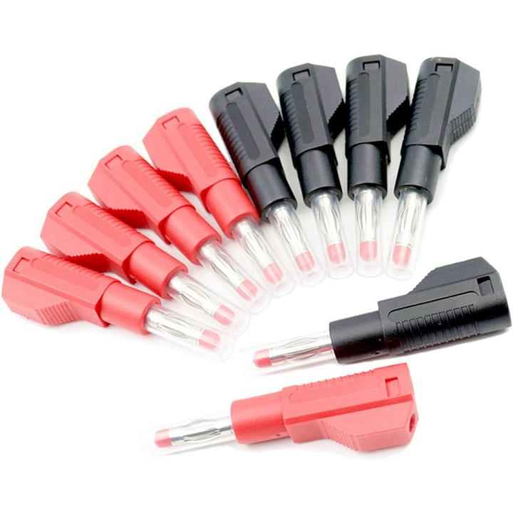 Multimeter Connector 10 Sets Retractable Sheath 4Mm Banana Plug Connectors Stackable Wire ...