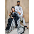 Dhupian Sari and Dhupian Punjabi for Combo Couples Clothing.