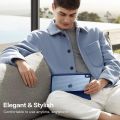 EVO Crystal Folio Case for iPad (A16) 11th/10th Generation (2025/2022) [Auto Sleep/Wake Cover] [Pencil Holder] [Soft Flexible Case] Rugged Series for Apple iPad 10th/11th Gen Multi Folding Style Transparent Back Cover. 