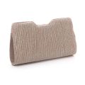 Stylish Premium dinner Party Bag Light Luxury Stripe Clutch bag Metal chain shoulder bag Simple underarm Party Evening dress bag.